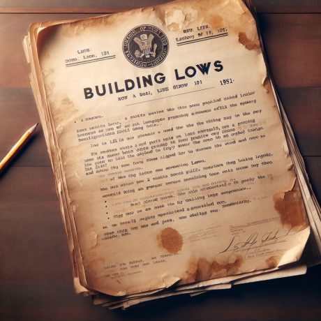 Afbeelding van een papier als bouwwet